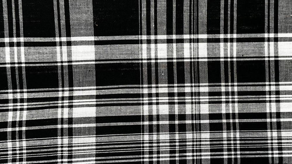 SO TOUFA Madras Noir&Blanc