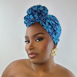 Foulard SO TOUFA Hibiscus bleu