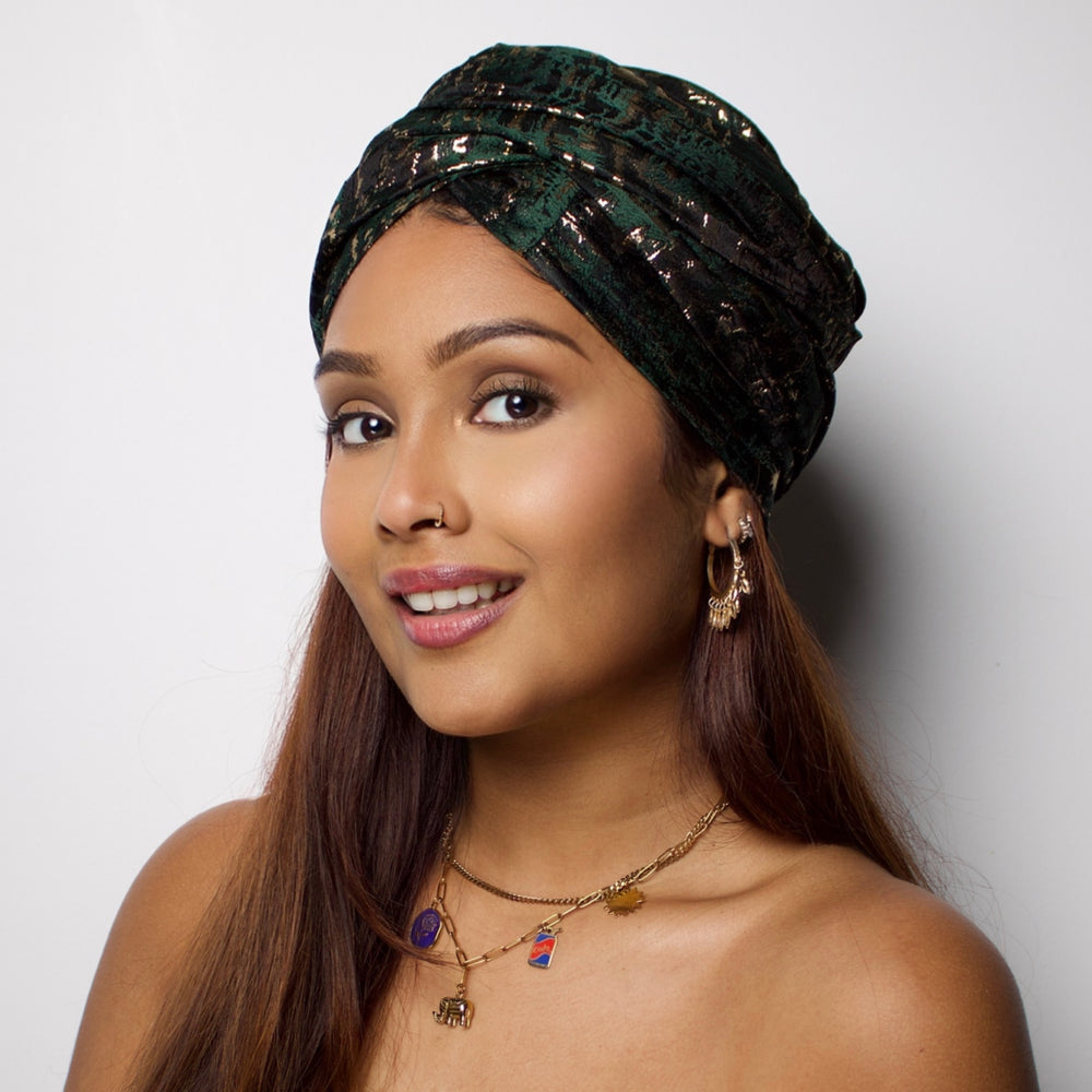 SO TOUFA Brocart vert sapin