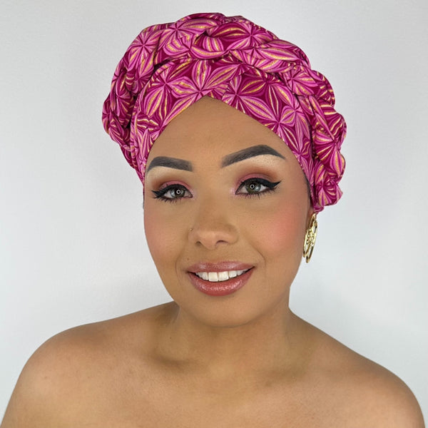 Foulard SO TOUFA Hibiscus rose