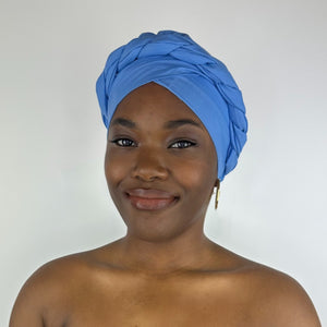 Foulard SO TOUFA Uni Bleu maya