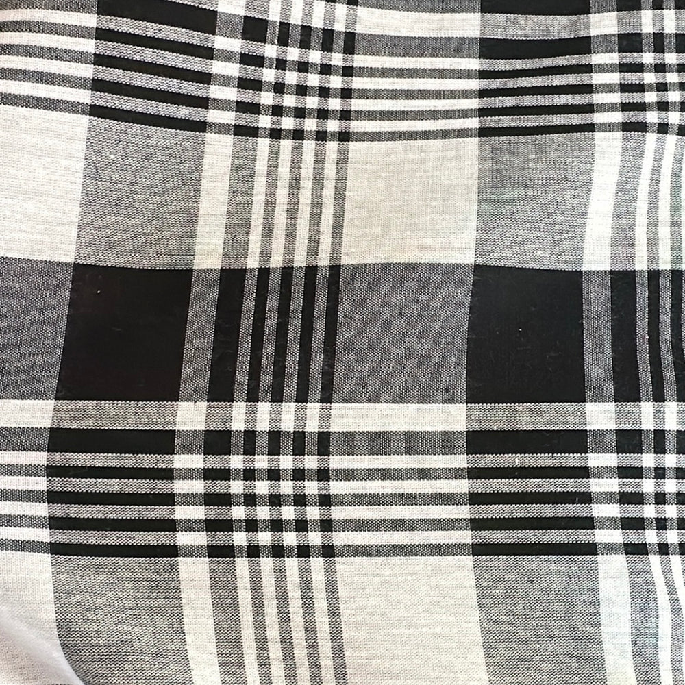SO TOUFA Madras noir et blanc