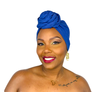 Foulard SO TOUFA Uni Bleu