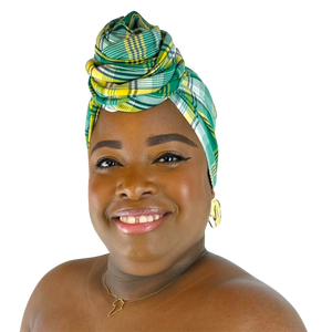Foulard SO TOUFA madras vert