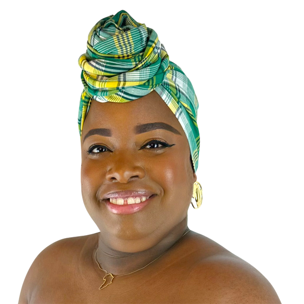 Foulard SO TOUFA madras vert