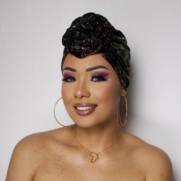 SO TOUFA Brocart vert sapin