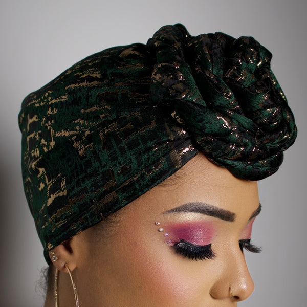 SO TOUFA Brocart vert sapin