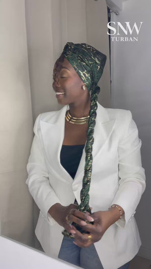 SO TOUFA Brocart vert sapin