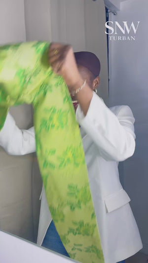 SO TOUFA Brocart floral vert